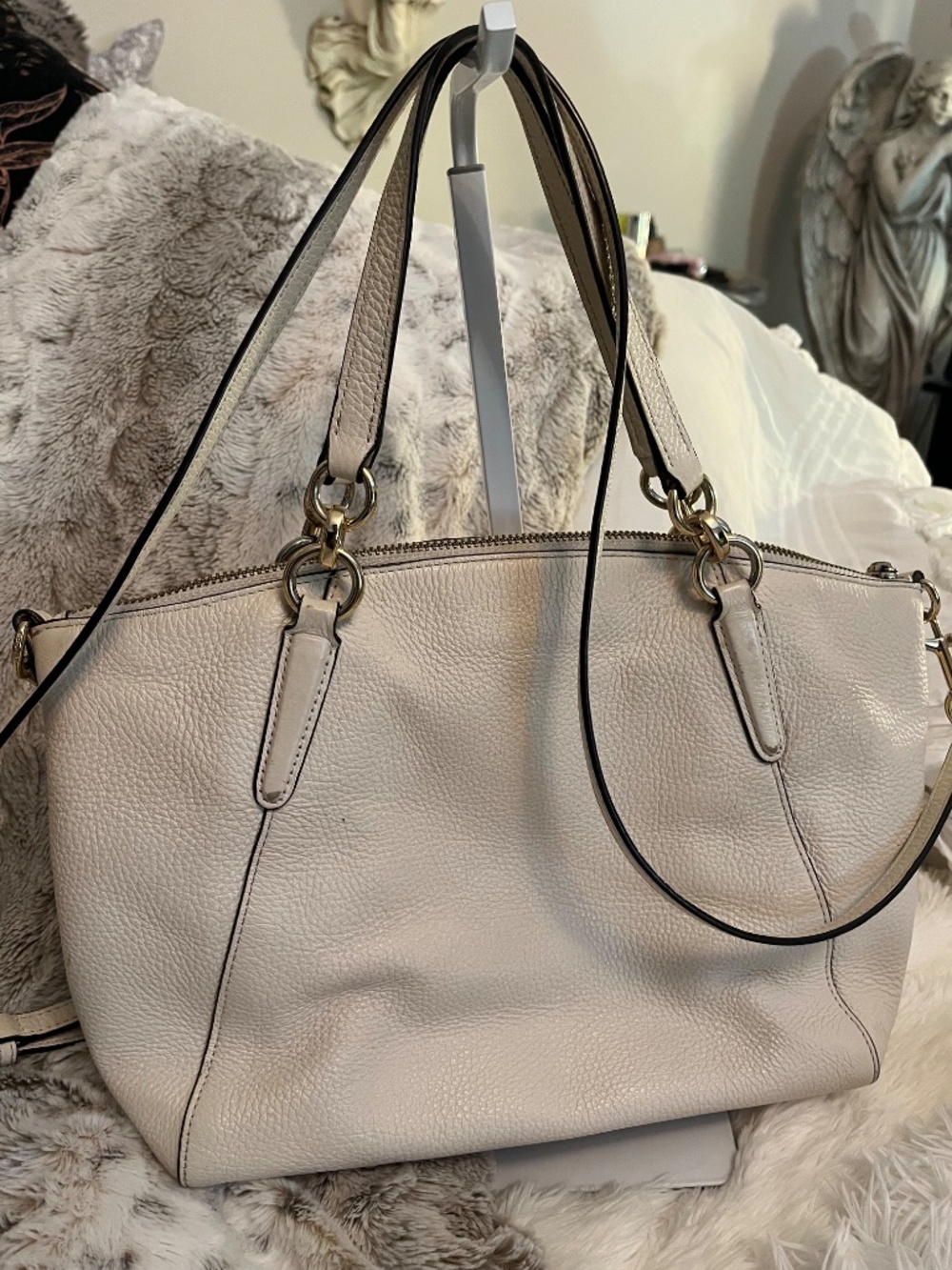 Small Kelsey satchel (Coach F28993) chalk white - Picture 4 of 14